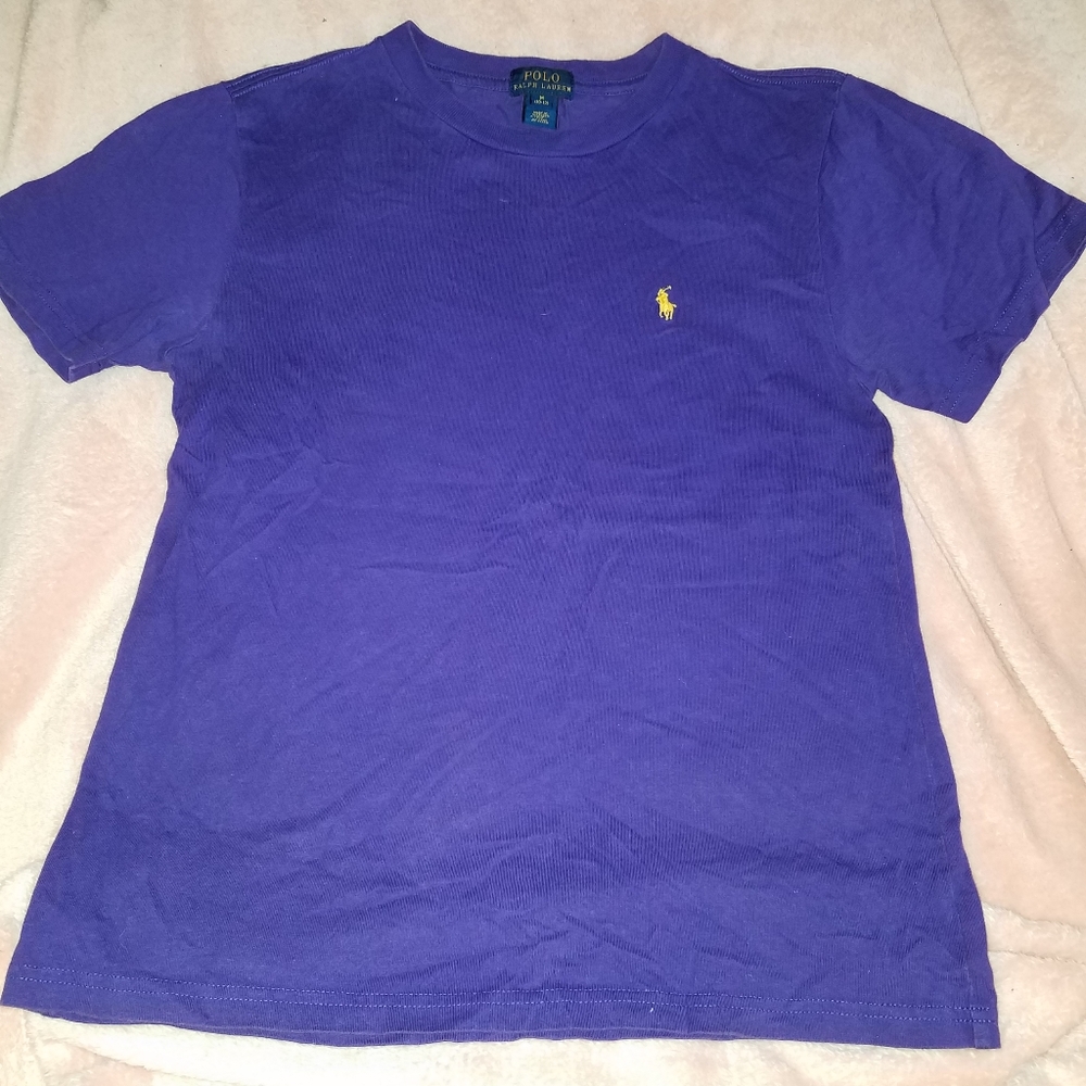 Boys Purple Ralph Lauren Shirt